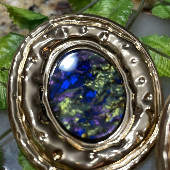 Round Statement Earrings - Picture 9 of 13